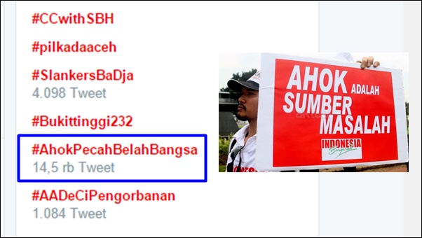 Ngeri-ngeri Sedap, Tagar #AhokPecahBelahBangsa Trending Topik di Twitter Ngeri-ngeri Sedap, Tagar #AhokPecahBelahBangsa Trending Topik di Twitter