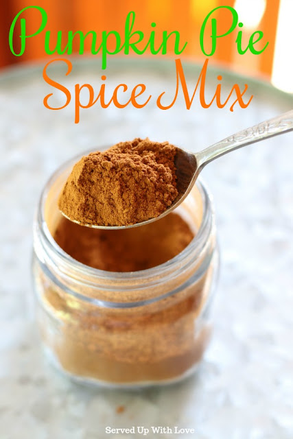 Pumpkin Pie Spice Mix recipe from Served Up With Love is so easy and much more economical than buying it premade. Fall baking just got a little bit easier.