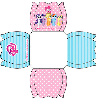 My Little Pony: Mini Kit para Imprimir Gratis. Cajas Abiertas para Imprimir Gratis de My Little Pony.