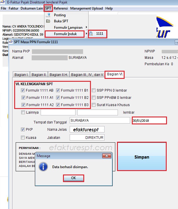Cara Buat Spt Nihil E Faktur Ketika Faktur Sudah Diupload Efaktur Dan Espt