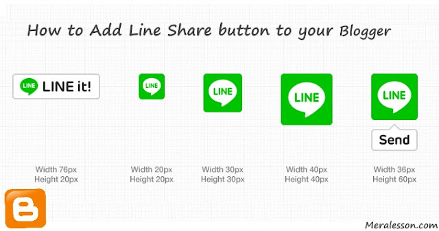 How to Add LINE Share Button in Blogger LINE share Button For Blogger