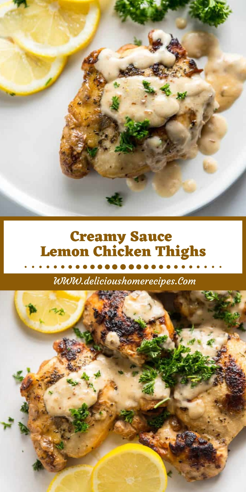Creamy Sauce Lemon Chicken Thighs Creamy Sauce Lemon Chicken Thighs