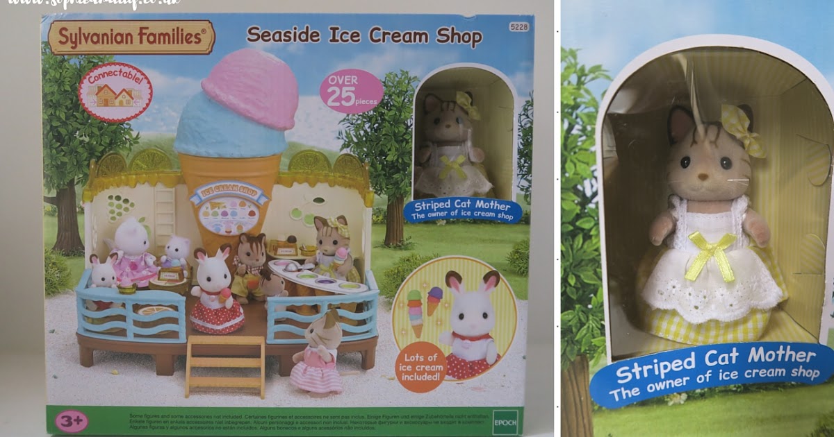 sylvanian families seaside ice cream shop