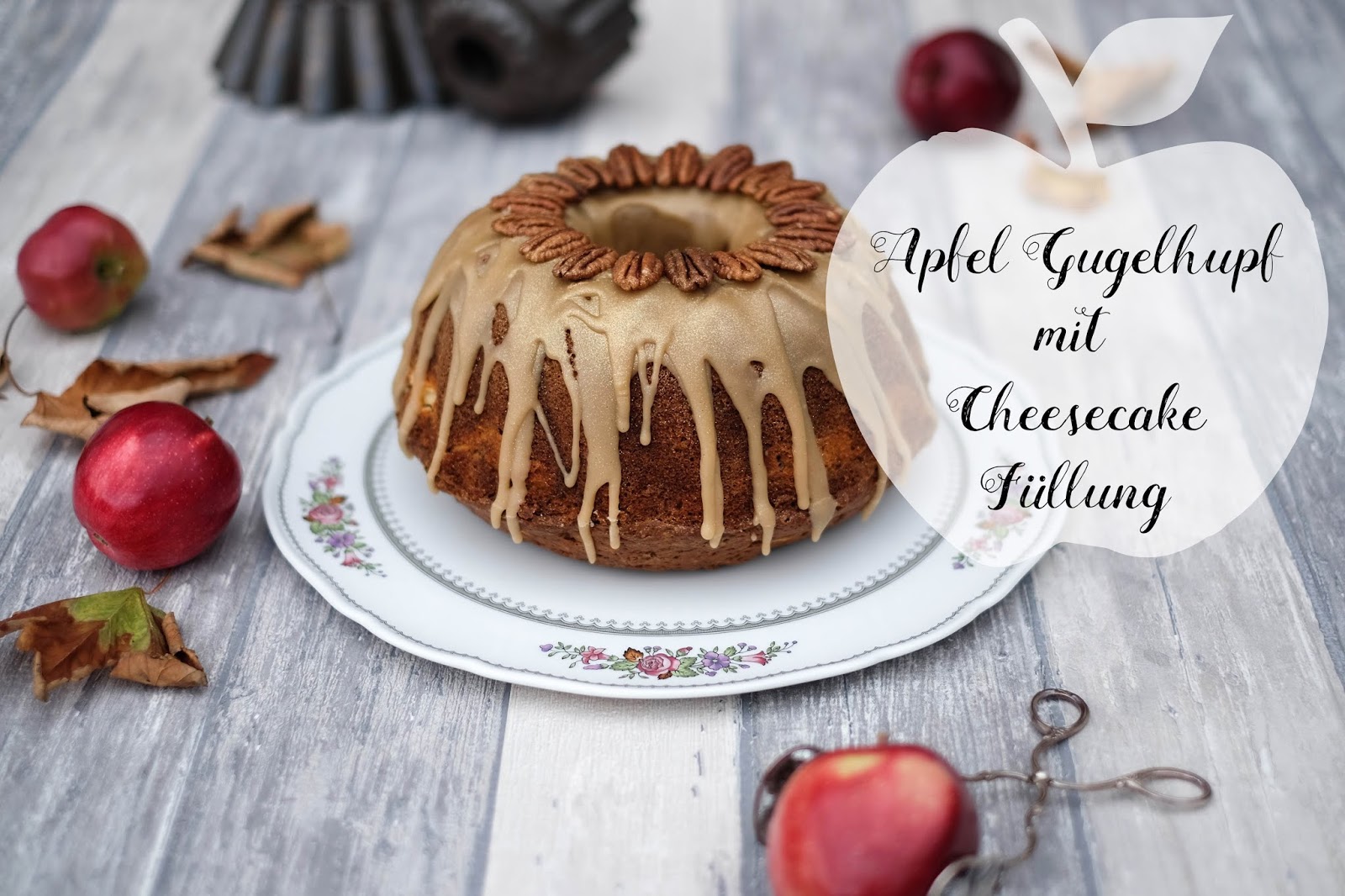 Apfel Gugelhupf mit Cheesecake Füllung | Marion&amp;#39;s Kaffeeklatsch