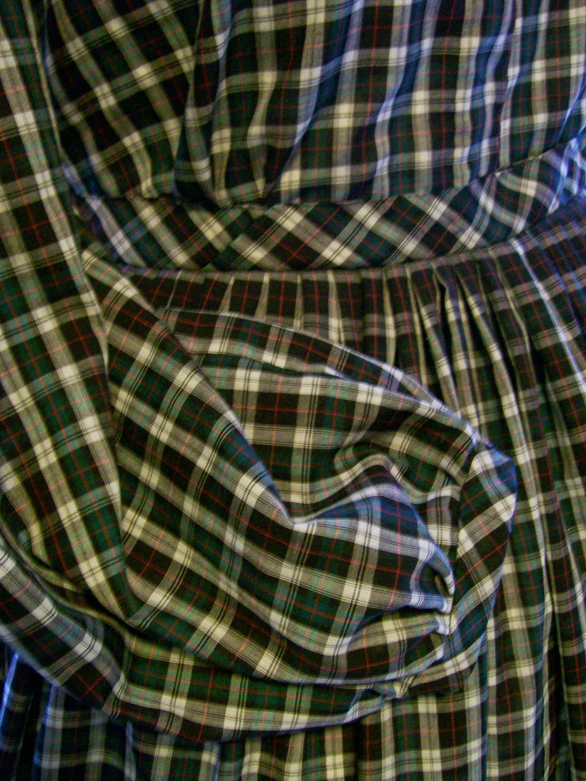 Black Plaid Cotton Dress, earlymid 1860s Beth's Bobbins