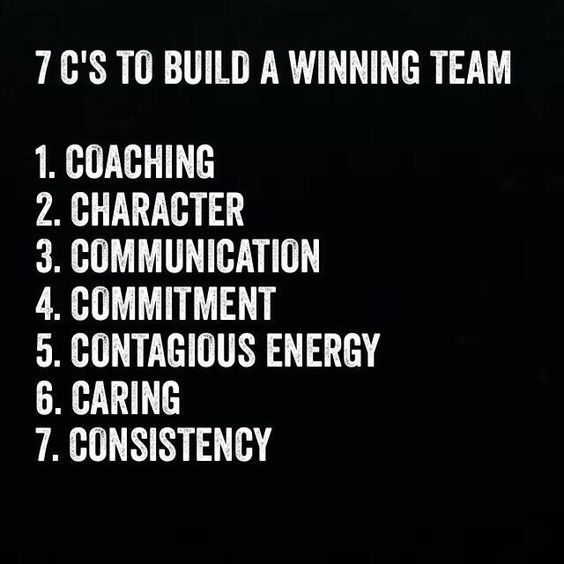 7 c 39 s to build a winning team vip bottle service resume