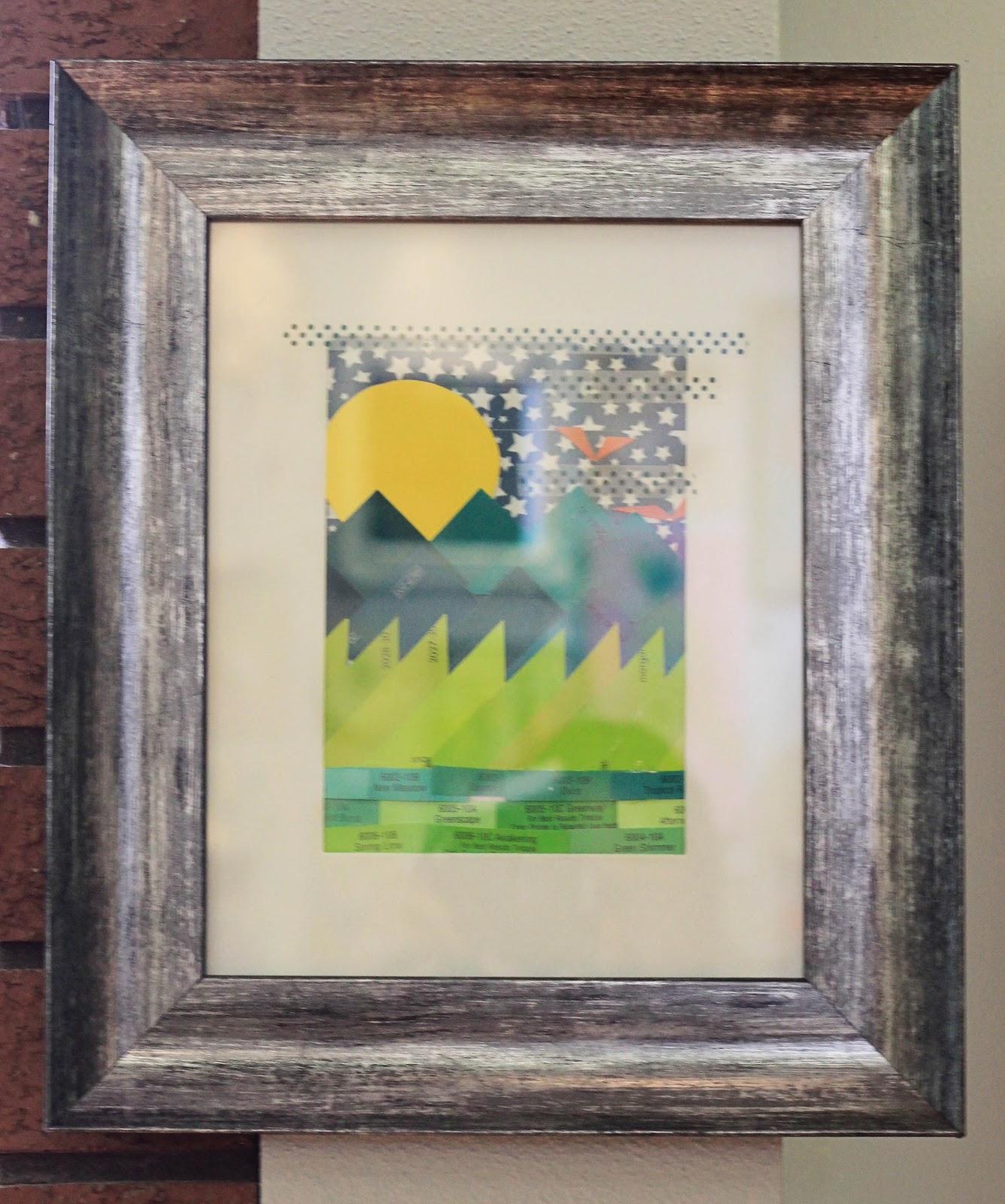 sassafras paint sample art diy wall decor