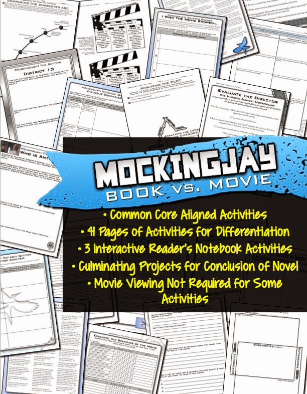 Mockingjay Book vs. Movie Activity Pack
