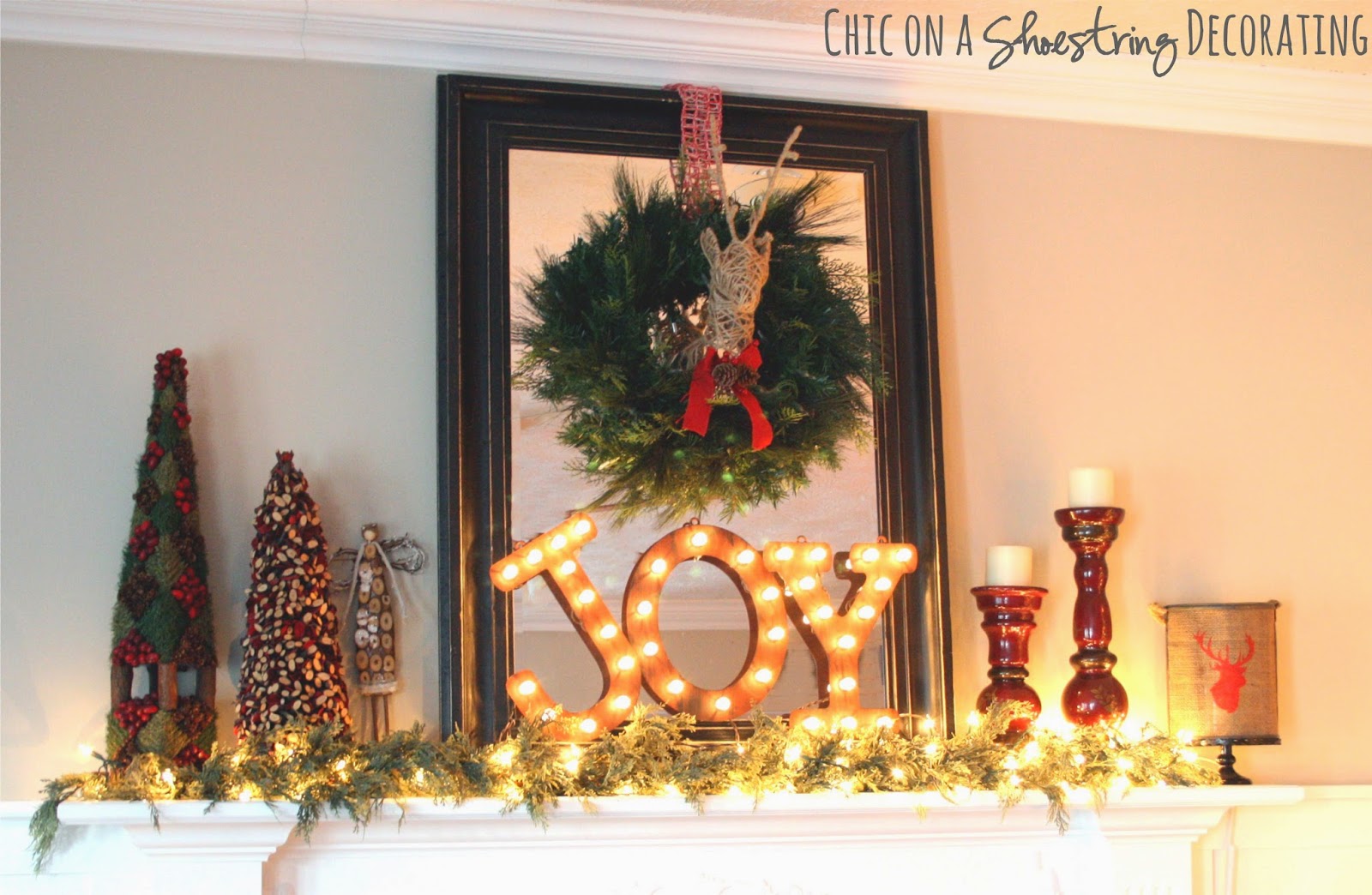 Chic on a Shoestring Decorating Christmas decor