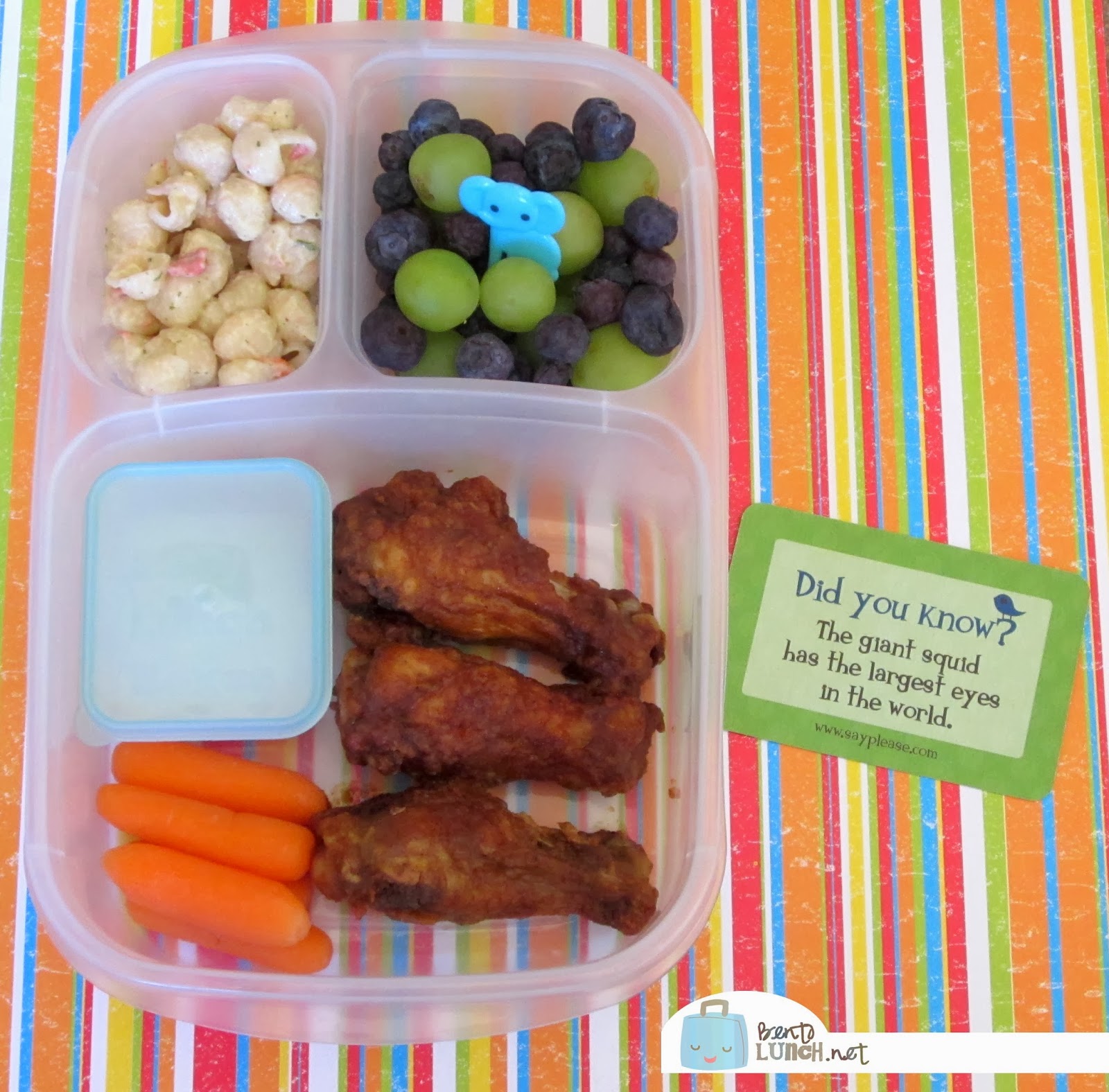 Leftovers to Lunches Bento Chicken Wings