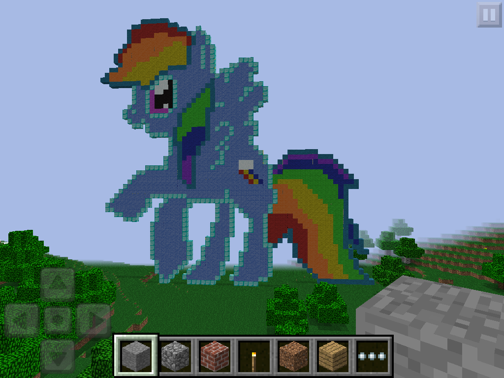 Minecraft Pixels 101 Rainbow Dash Pixel Art