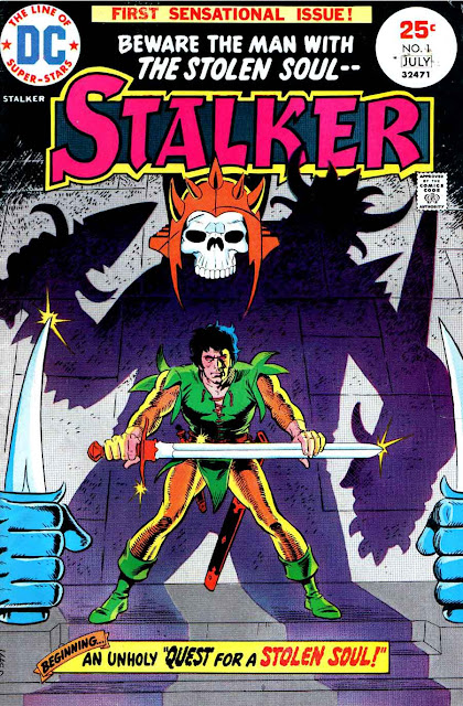 Stalker v1 #1, 1975 dc bronze age comic book cover by Steve Ditko, Wally Wood Stalker v1 #1, 1975 dc bronze age comic book cover by Steve Ditko, Wally Wood