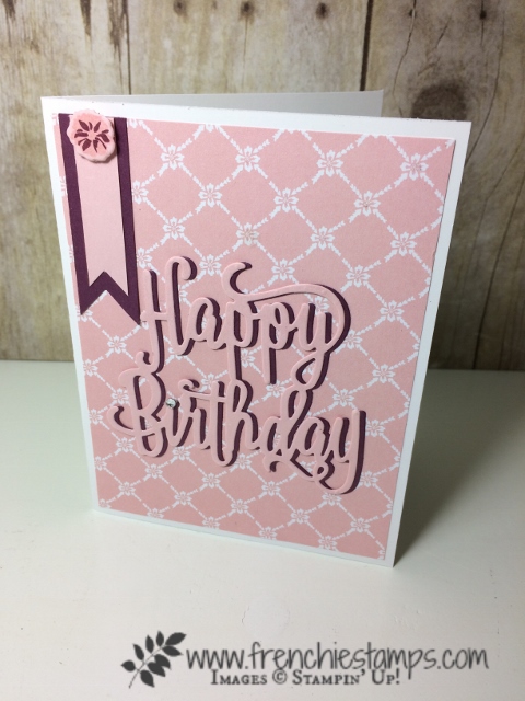Lovely Friends, Lovey Laurel Thinlites, Happy Birthday Thinlits, Stampin'Up! Lovely Friends, Lovey Laurel Thinlites, Happy Birthday Thinlits, Stampin'Up!