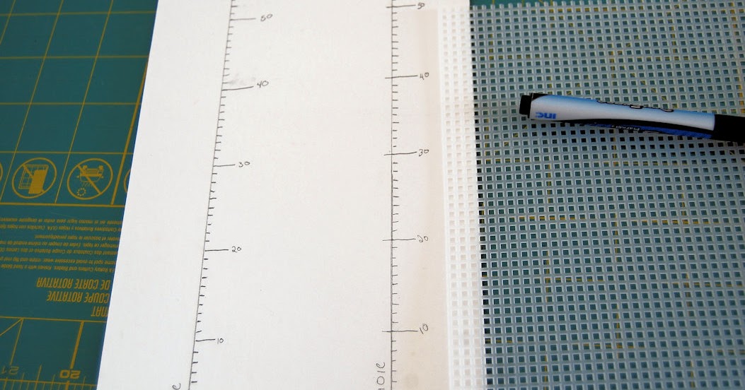 Strings Away! Canvas Tip Plastic Canvas Ruler
