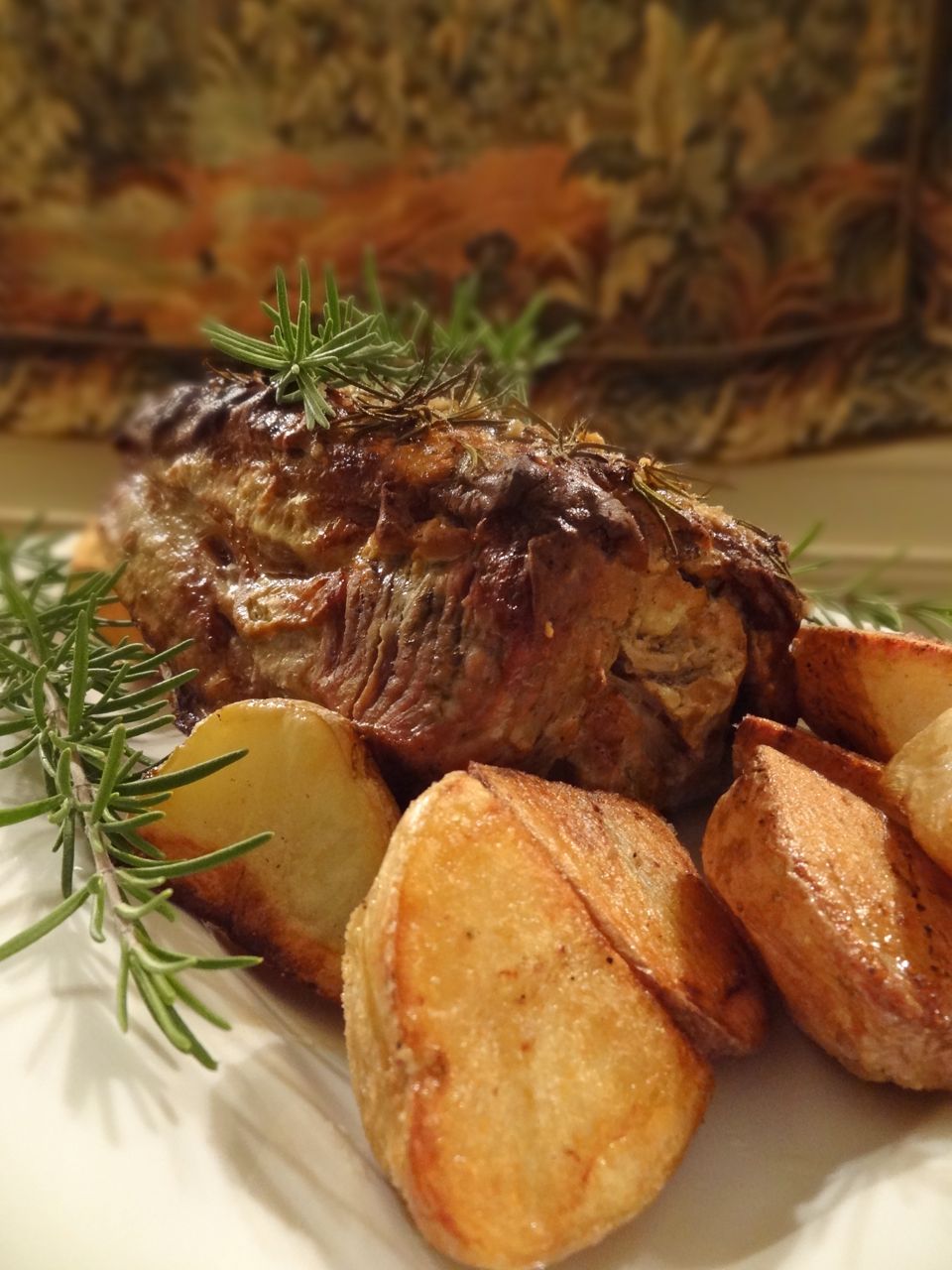 Scrumpdillyicious: Roasted Boneless Pork Rib with Mustard & Rosemary