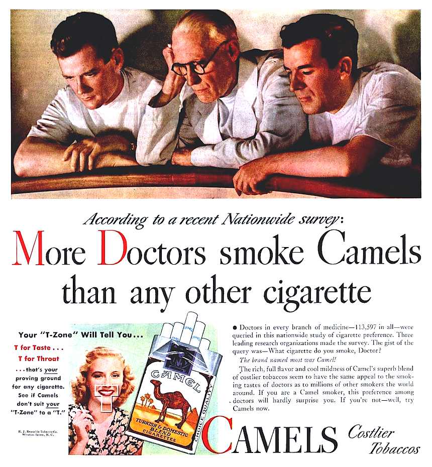 1939 Camels cigarettes 1939 Camels cigarettes advertisement, the T-Zone