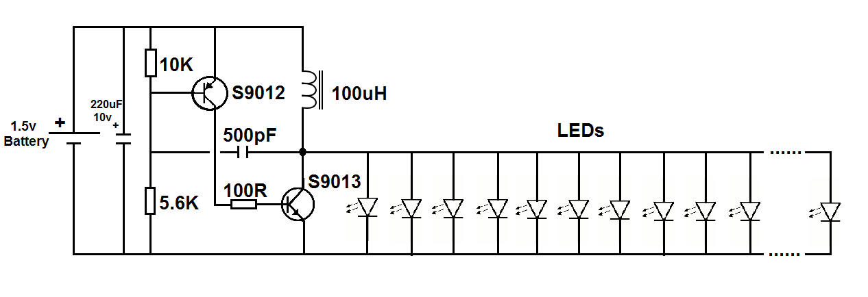 Led Flashlight Circuit Diagram