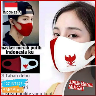 INT127 Masker Kain Scba Merah Putih BMGShop