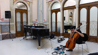 Hans-Joachim Roedelius, LUkas Lauermann / photo S. Mazars Hans-Joachim Roedelius, LUkas Lauermann / photo S. Mazars