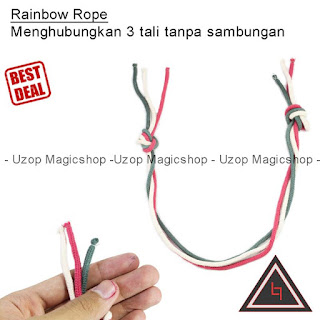 Jual alat sulap Rainbow Rope menyambungkan tali Jual alat sulap Rainbow Rope menyambungkan tali
