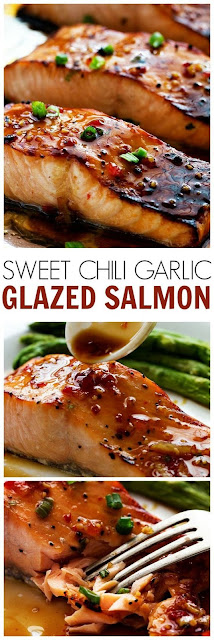 Sweet Chili Garlic Glazed Salmon