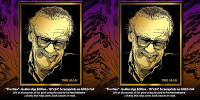 Stan Lee “The Man” Golden Age Edition Screen Print by Joshua Budich x Nakatomi