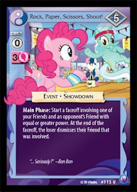 My Little Pony Rock, Paper, Scissors, Shoot! Canterlot Nights CCG Card