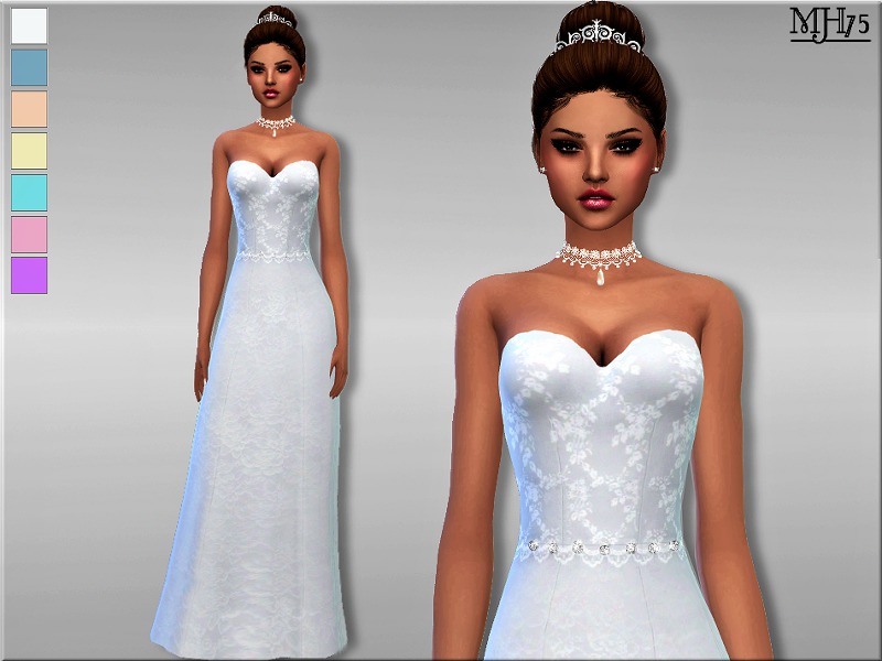 Sims 4 CC's - The Best: Wedding Dress by Margeh-75
