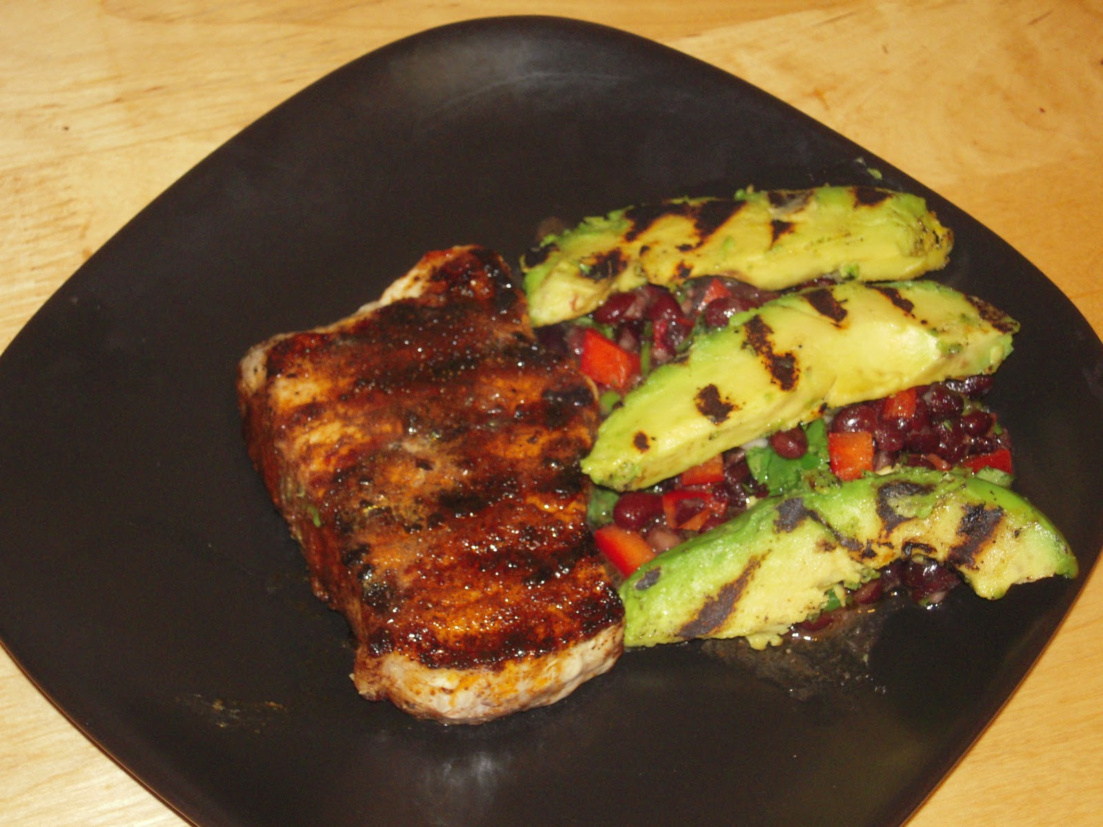 You Want Me to Cook? ChiliRubbed Pork Chops with Black Bean Salad
