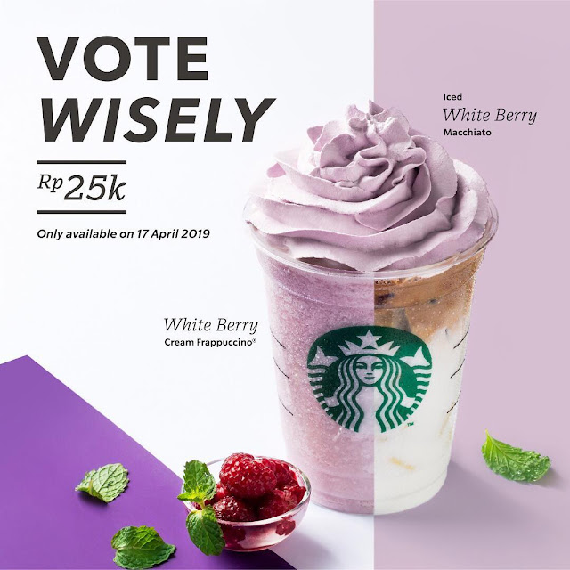 #Starbuck - #Promo Vote Wisely & Dapatkan Macchiato atau Frappuccino Hanya 25K (17 April 2019) #Starbuck - #Promo Vote Wisely & Dapatkan Macchiato atau Frappuccino Hanya 25K (17 April 2019)