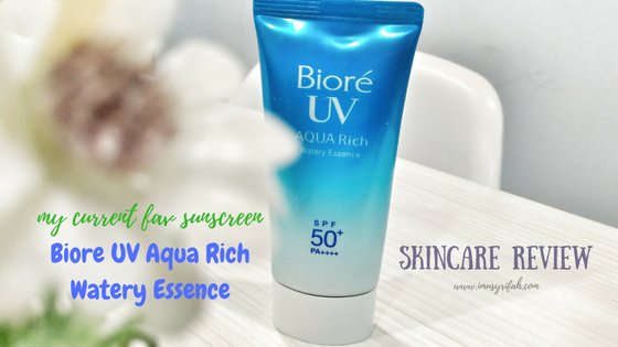 BIORE UV AQUA RICH WATERY ESSENCE SPF 50+ PA++++ REVIEW : My Currently Favorite Sunscreen!