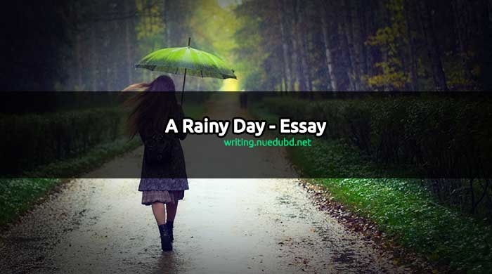 A rainy day essay for kids