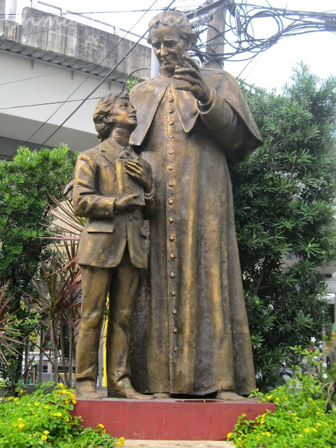 Statues of Don Bosco and Dominic Savio at Don Bosco Church