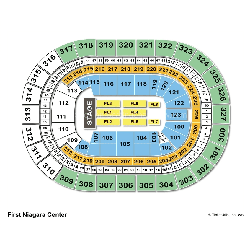 First Niagara Buffalo Ny Seating Chart