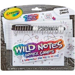 HelpingMoms@Home: Crayola Wild Notes Index Cards