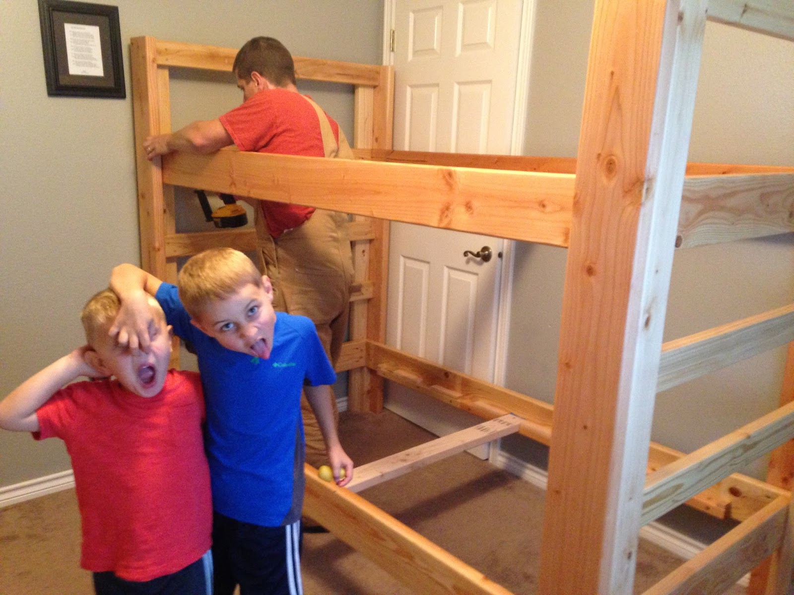 The Oregon Corrigans Building Bunk Beds