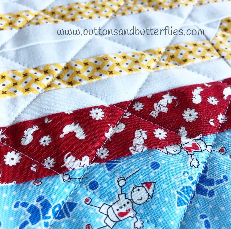 Buttons And Butterflies Toy Drum Block Vintage Christmas Sew Along