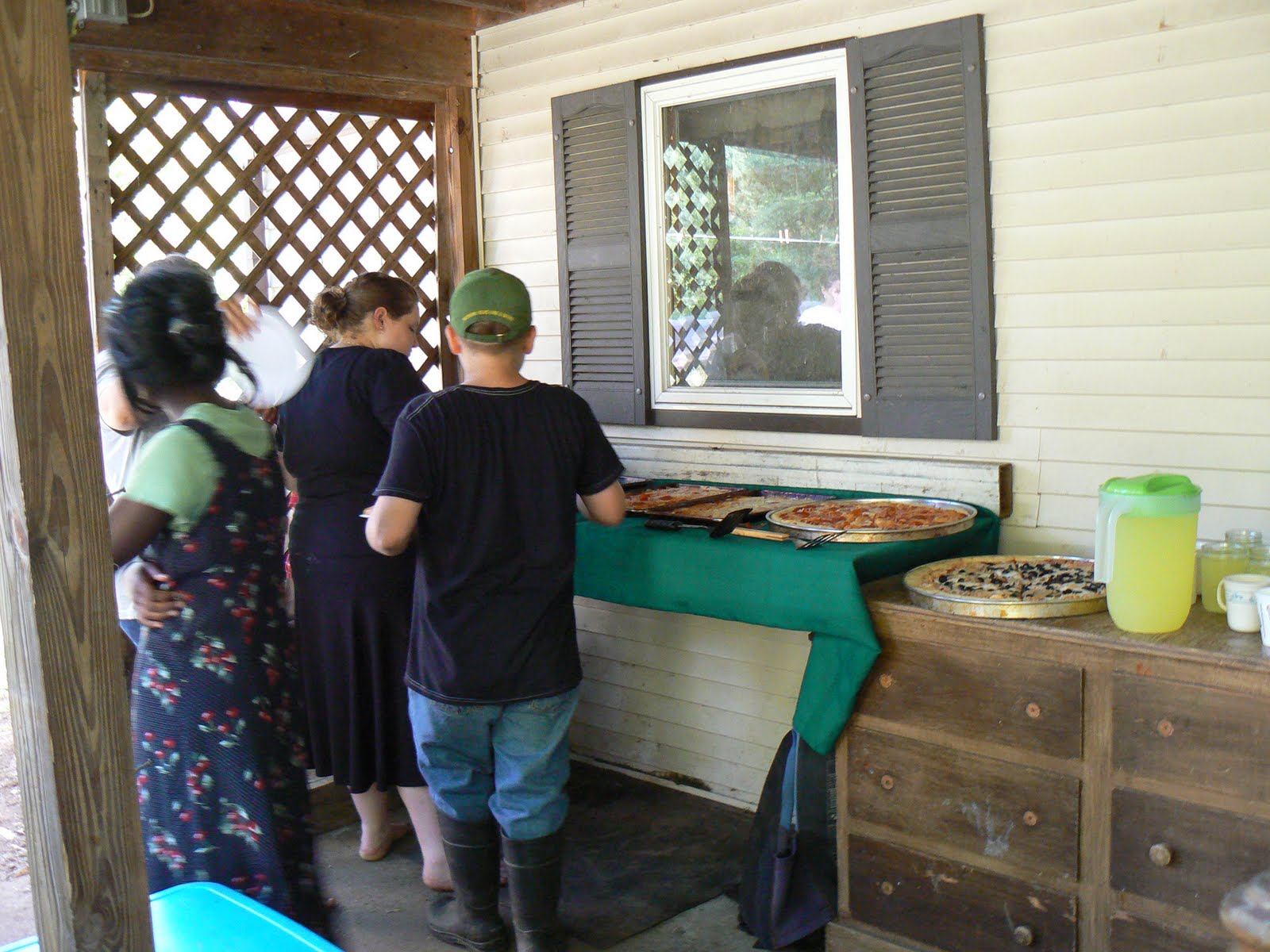 The Winslow Family at Grace Abounding Farm Camping at Bullfrog Pond