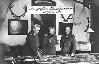 Hindenburg, Guillermo II y Ludendorff