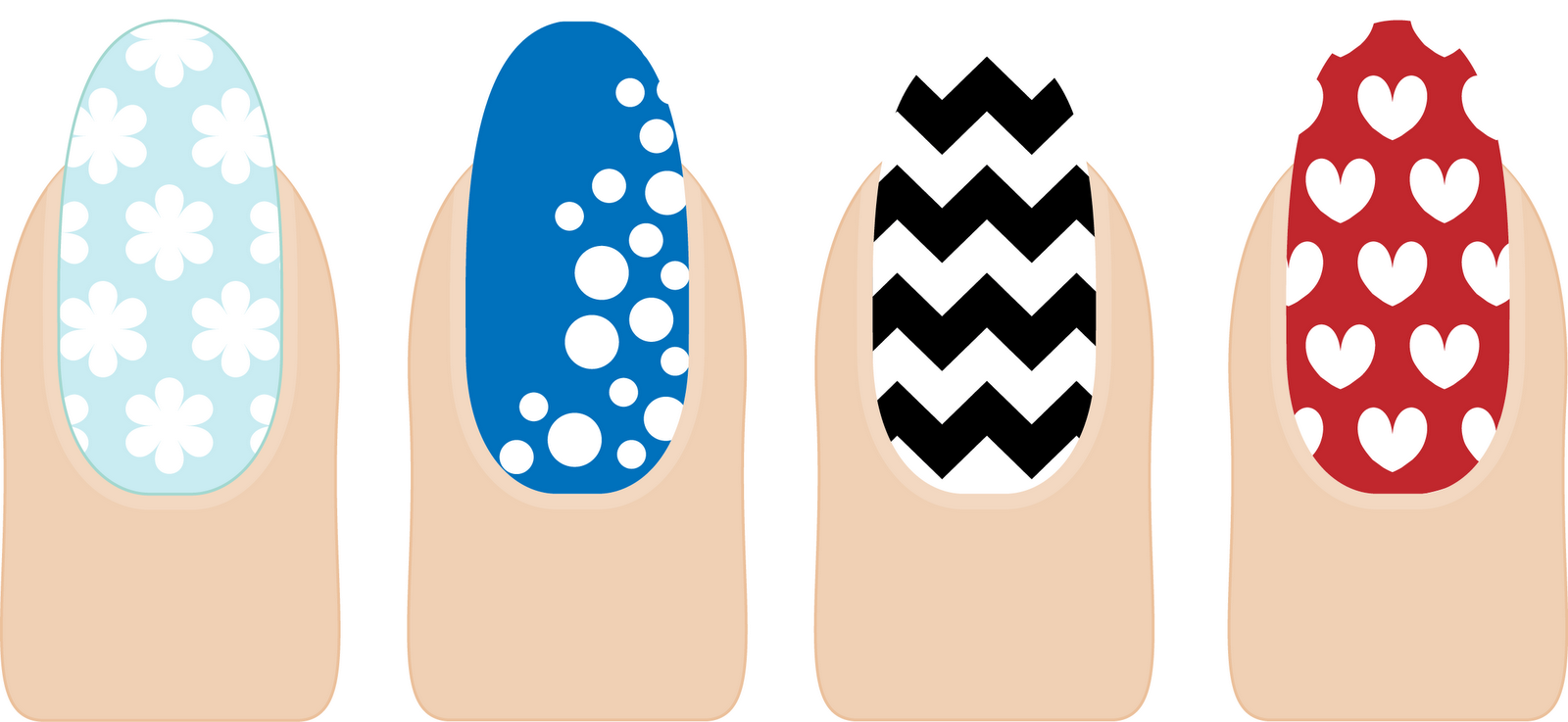 Printable Nail Art Patterns - wide 2