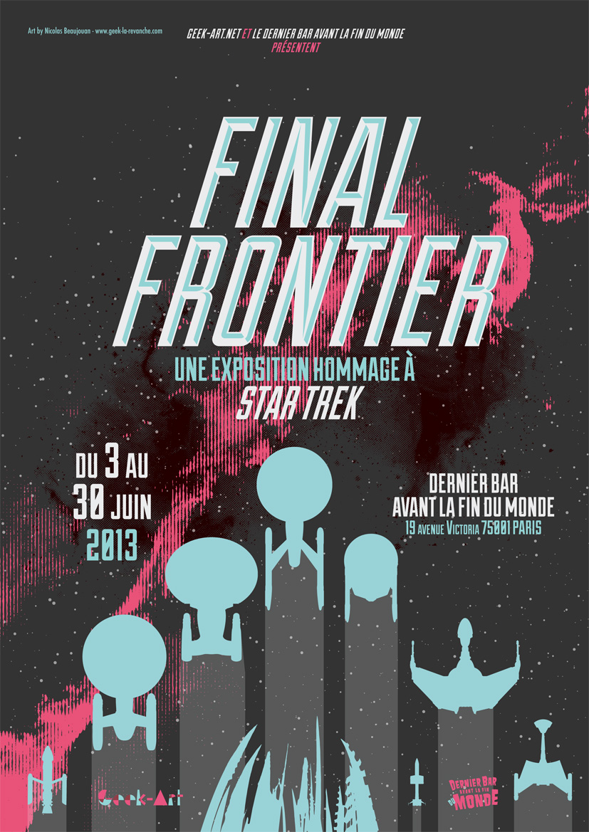 The Geeky Nerfherder: Cool Art: Geek-Art.net presents 'Final Frontier' An  Art Show Homage To Star Trek