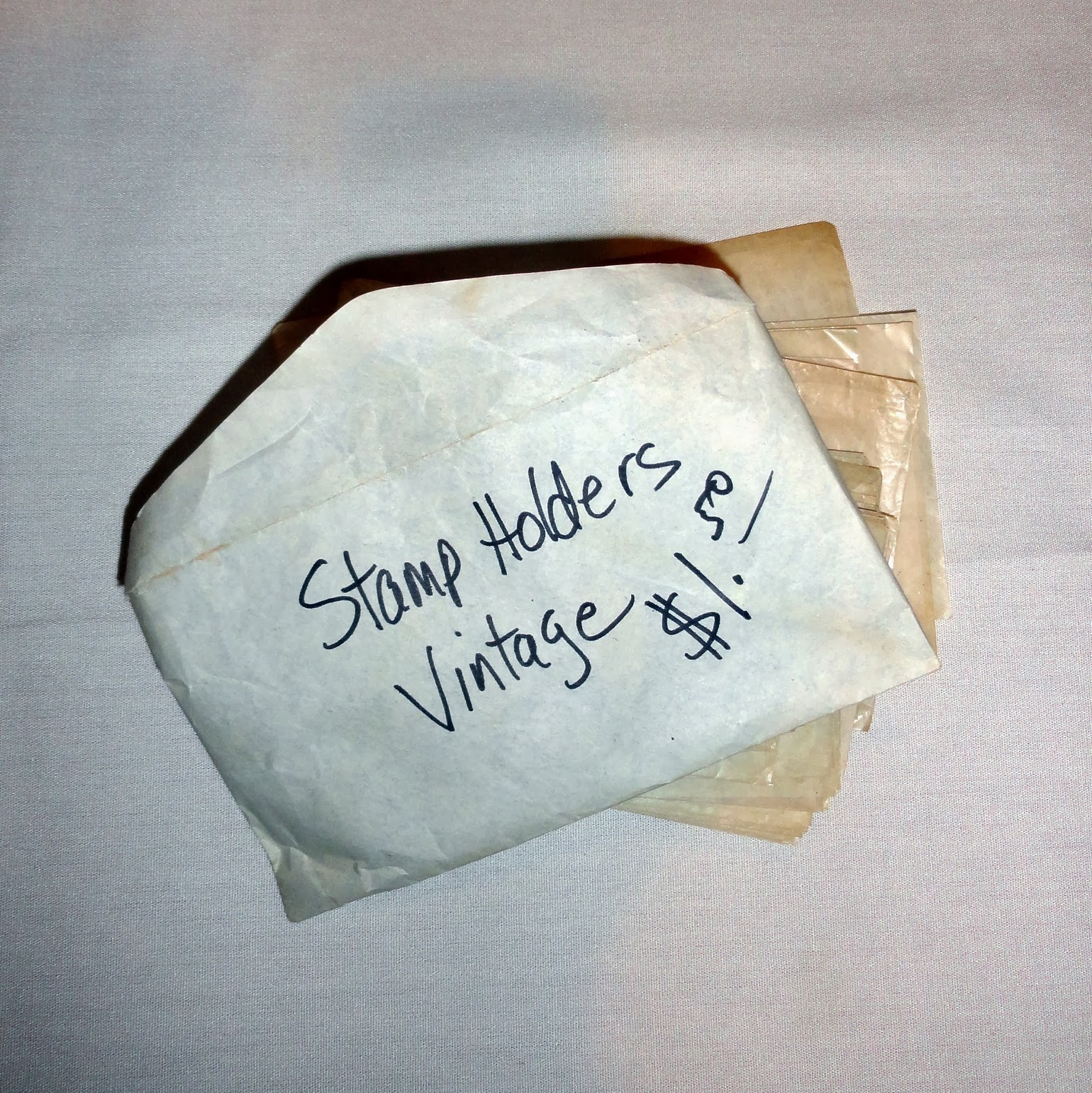 Vintage love notes with glassine stamp envelopes Rachel Test