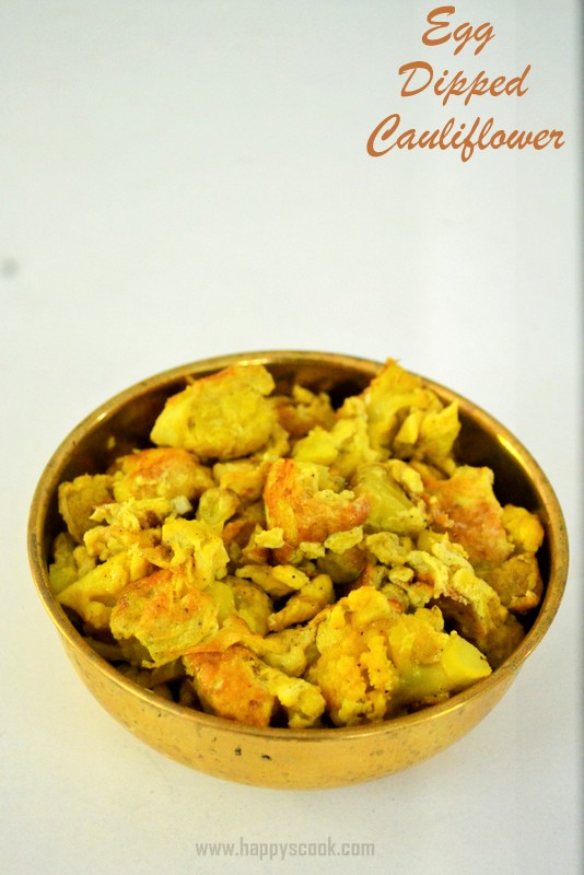 Egg Dipped Cauliflower Fry Recipe Cauliflower Fry with Egg