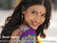 shruti haasan hot, she is looking too much pretty in this pic with open hairstyle