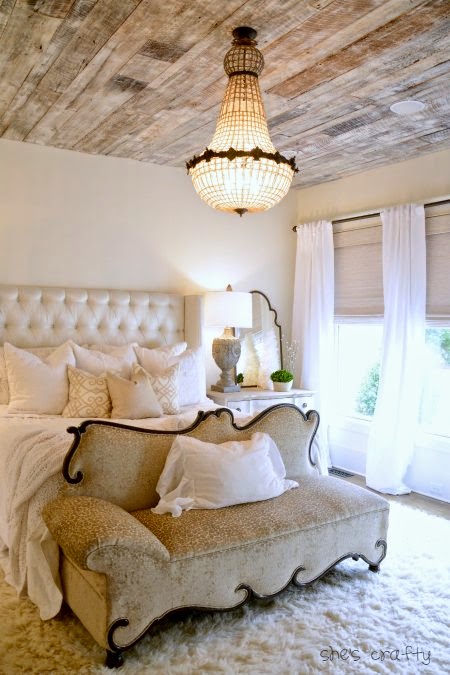 French Chateau Style House Elegant Master Bedroom