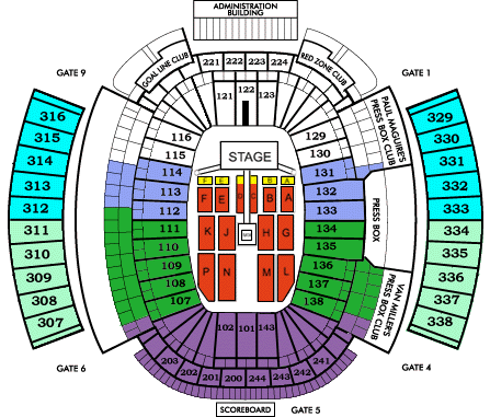 Ralph Wilson Stadium Seating Chart View
