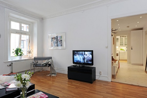 Apartamento Escandinavo Presentando un Diseño Original y Elegante.