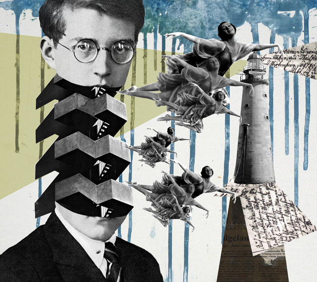 Franz Falckenhaus. Collage Art