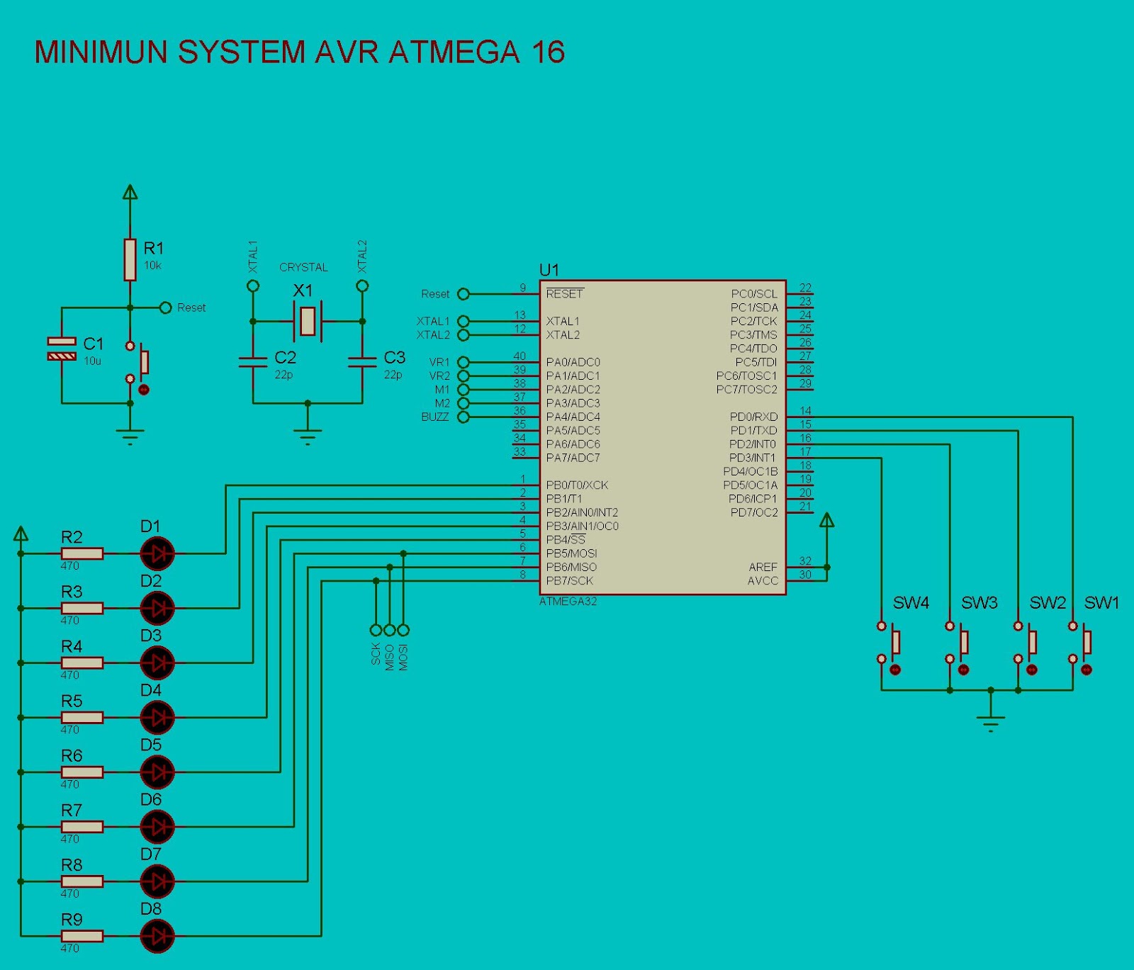 Pemograman Tombol Switch Atmega 16 Menggunakan Bahasa C Andalan Elektro