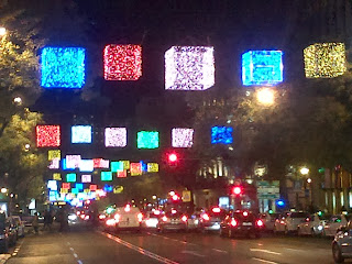 Luces de colores por Navidad